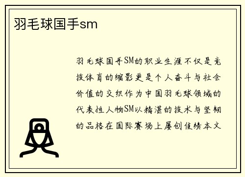 羽毛球国手sm